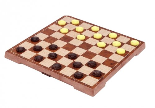 Pronett XJ5786 Magnetické dřevěné šachy 2 v 1, 31 x 31 cm