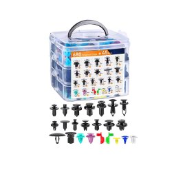 Pronett XJ5784 Sada plastových příchytek autočalounění 680 ks 