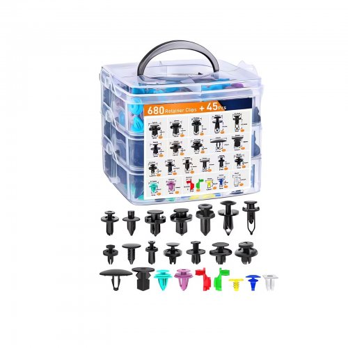 Pronett XJ5784 Sada plastových klipov na čalúnenie auta 680 ks