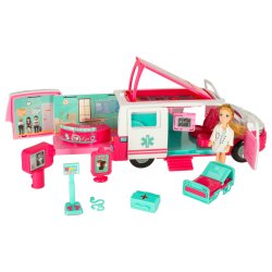 KIK KX3038 Klinika pre bábiky na kolieskach mobilná klinika s príslušenstvom