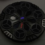 KIK KX3009 Elektronický nástenný boxerský terč s Bluetooth a rukavicami, čierny