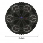 KIK KX3009 Elektronický nástenný boxerský terč s Bluetooth a rukavicami, čierny