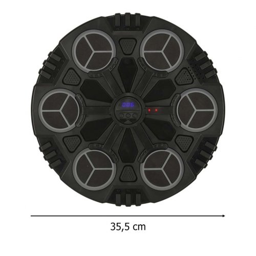 KIK KX3009 Elektronický nástenný boxerský terč s Bluetooth a rukavicami, čierny