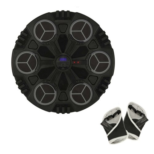 KIK KX3009 Elektronický nástenný boxerský terč s Bluetooth a rukavicami, čierny