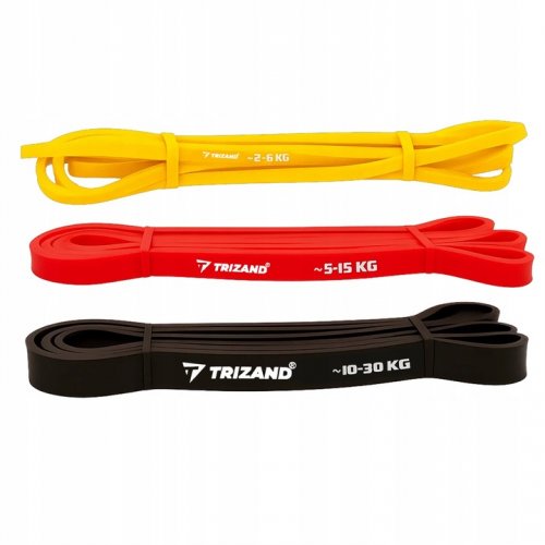 Trizand 25879 Odporová tréningová guma, sada 3 ks