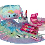 KIK KX3050 Plyšová kozmetická súprava s motívom jednorožca pre dievčatá