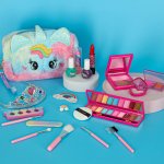 KIK KX3050 Plyšová kozmetická súprava s motívom jednorožca pre dievčatá