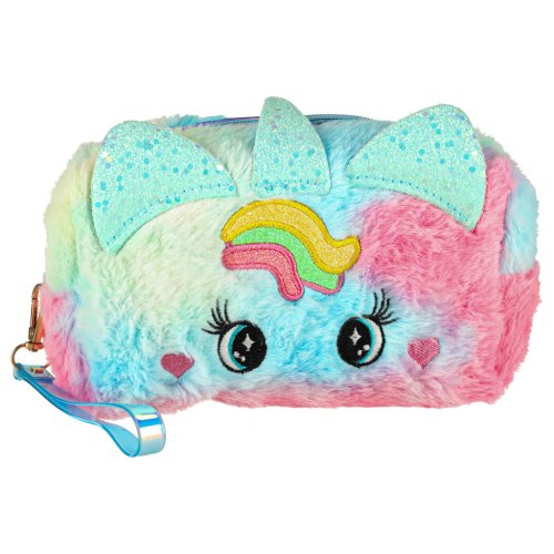 KIK KX3050 Plyšová kozmetická súprava s motívom jednorožca pre dievčatá