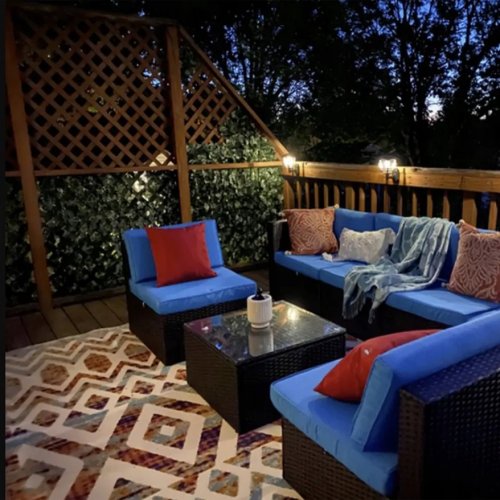 Foxter 2882 Balkónová zástěna s tmavě zelenými listy 300 x 100 cm