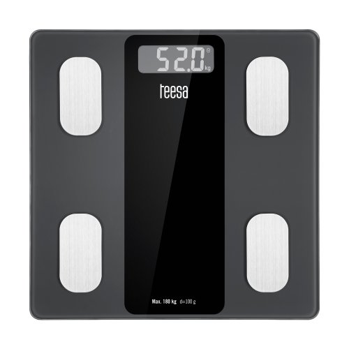 Teesa TSA0813 Bluetooth analytická osobná váha 180 kg, sivá