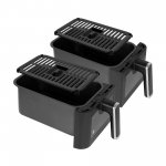 Teesa TSA8089 Horkovzdušná fritéza dvoukomorová 8 l, 2700 W, černá