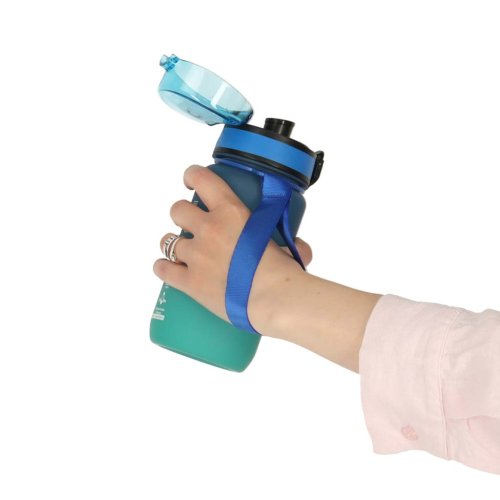 KIK KX3071 Sportovní láhev na vodu pro školáky, 600 ml, modrozelená