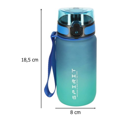KIK KX3071 Sportovní láhev na vodu pro školáky, 600 ml, modrozelená