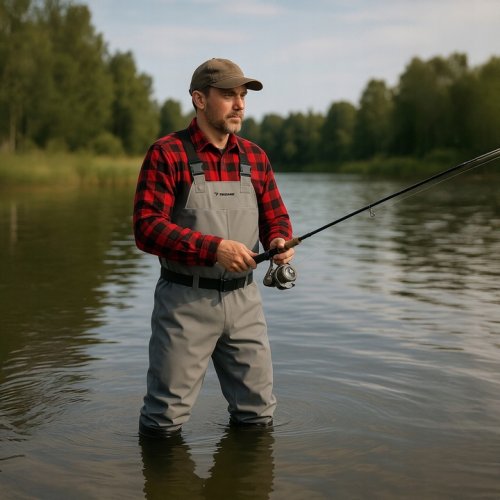 Trizand 25893 Brodiace nohavice s opaskom, veľkosť 44, sivé