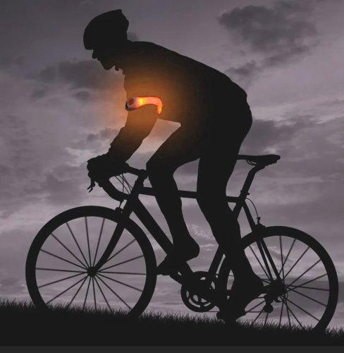 APT ZD101 Nastavitelný LED pásek na ruku, oranžový