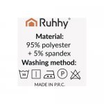 Ruhhy 25990 Elastický poťah na stoličky 6 ks, tmavosivý