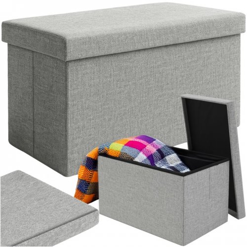 Ruhhy 25996 Skladacia textilná stolička, 80 kg, 60 x 30 x 30 cm, tmavosivá