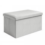 Ruhhy 25994 Skladacia textilná stolička, 80 kg, 60 x 30 x 30 cm, svetlosivá