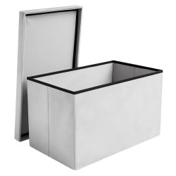 Ruhhy 25994 Skladacia textilná stolička, 80 kg, 60 x 30 x 30 cm, svetlosivá
