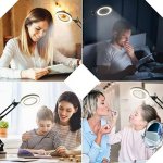 APT ZD144 Multifunkčná kozmetická lampa s lupou 12 W, USB, čierna