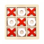 Pronett XJ5316 Piškvorky, drevené puzzle červené a biele
