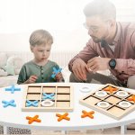 Pronett XJ5316 Piškvorky, drevené puzzle červené a biele