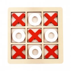 Pronett XJ5316 Piškvorky, drevené puzzle červené a biele