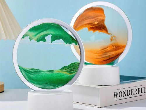 Verk 12383 Pohyblivý obraz s dynamickým 3D pieskom, oranžový