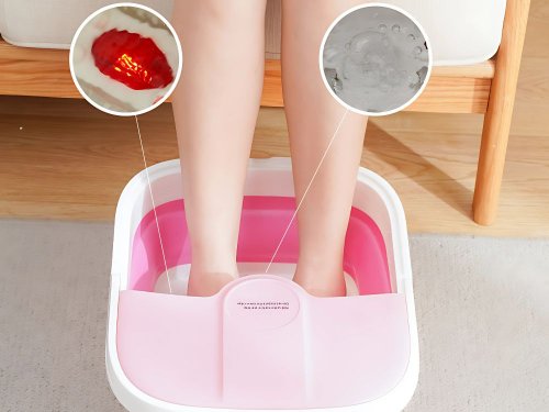 Verk 27510 Skládací masážní přístroj na nohy, 500W, šedý