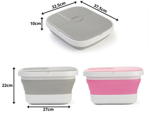 Verk 27510 Skladací masážny prístroj na nohy, 500 W, sivý