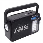 Verk 27544 Prenosné analógové rádio AM/FM/SW, Micro USB, 3,7 V, 1200 mAh, čierna/sivá
