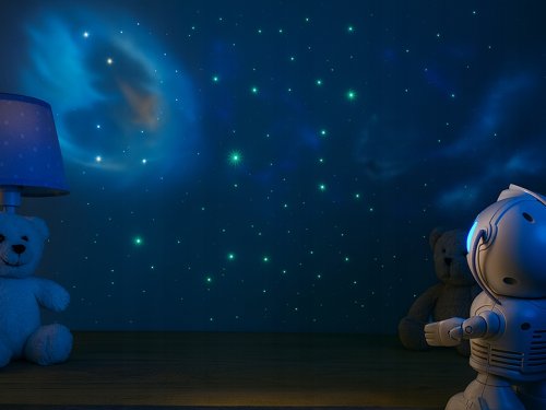 Verk 18308 Astronaut nočná obloha, polárna žiara a projektor hviezd, diaľkové ovládanie