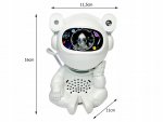 Verk 18309 Projektor nočnej oblohy Astronaut s reproduktorom Bluetooth, diaľkové ovládanie