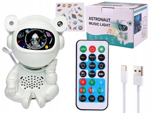 Verk 18309 Projektor nočnej oblohy Astronaut s reproduktorom Bluetooth, diaľkové ovládanie