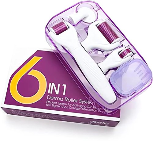 Verk 24590 Derma valček 6 v 1, 0,5 / 1,0 / 1,5 mm, biely/fialový