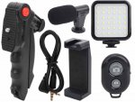 Verk 27334 Stativ s mikrofonem a LED osvětlením, tripod