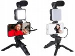 Verk 27334 Stativ s mikrofonem a LED osvětlením, tripod