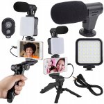 Verk 27334 Stativ s mikrofonem a LED osvětlením, tripod