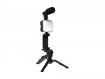 Verk 27334 Stativ s mikrofonem a LED osvětlením, tripod