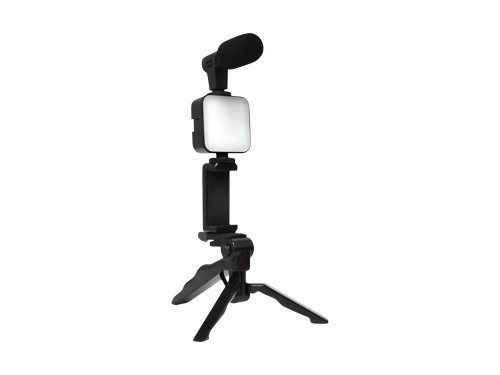 Verk 27334 Stativ s mikrofonem a LED osvětlením, tripod