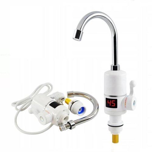 Gordon G168 Vodovodná batéria s elektrickým ohrievačom vody 3000 W, biela