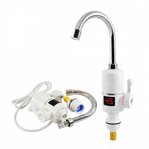 Gordon G168 Vodovodná batéria s elektrickým ohrievačom vody 3000 W, biela