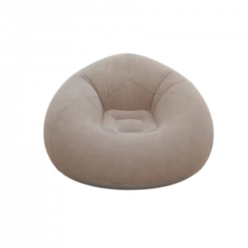 Verk 27535 Nafukovací relaxační sametové křeslo, hnědé