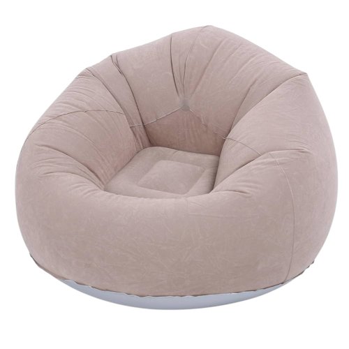 Verk 27535 Nafukovacia relaxačná zamatová stolička, hnedá