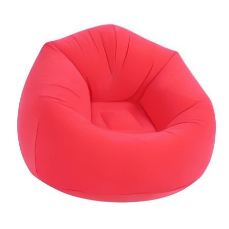 Verk 27535 Nafukovacia relaxačná zamatová stolička, hnedá