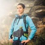CMP HT0154 Sportovní ledvinka s držákem na láhev, černá