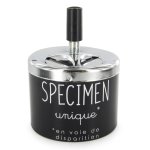 CMP TB1033 Dizajnový kovový popolník s humorným nápisom, modrý