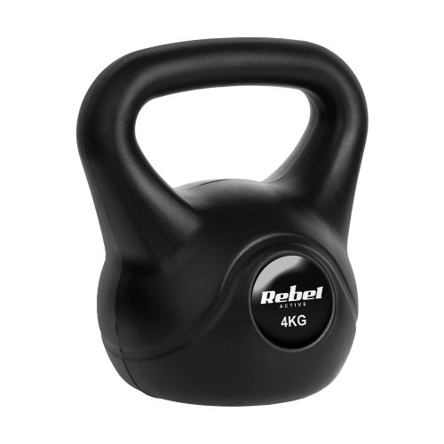 Rebel RBA-2312 Kettlebell Active 4 kg, černý
