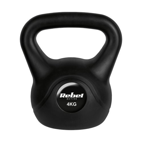 Rebel RBA-2312 Kettlebell Active 4 kg, černý