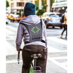 CMP VL0009 Bezdrôtová LED signalizačná vesta pre cyklistov s diaľkovým ovládaním, čierna